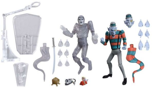 預購10月 NECA 忍者龜 Creepy Eddie & Shibano-Sama 7吋 可動 2入套組 