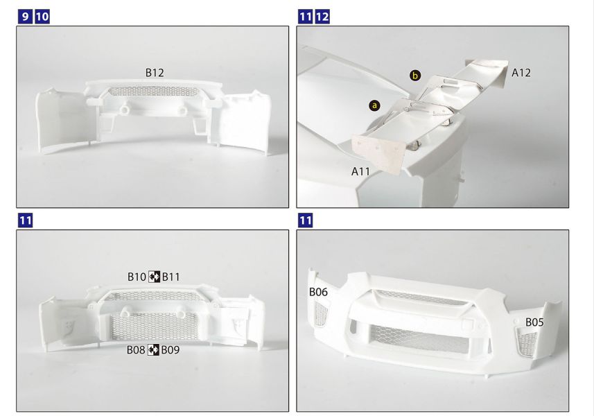 AOSHIMA 青島 1/24 自由步行 R35 GT-R 通用改造零件 
