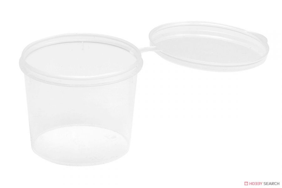 wave OM-412 M號 塑膠附蓋PP杯 10入 <可裝漆料或是小型零件> 