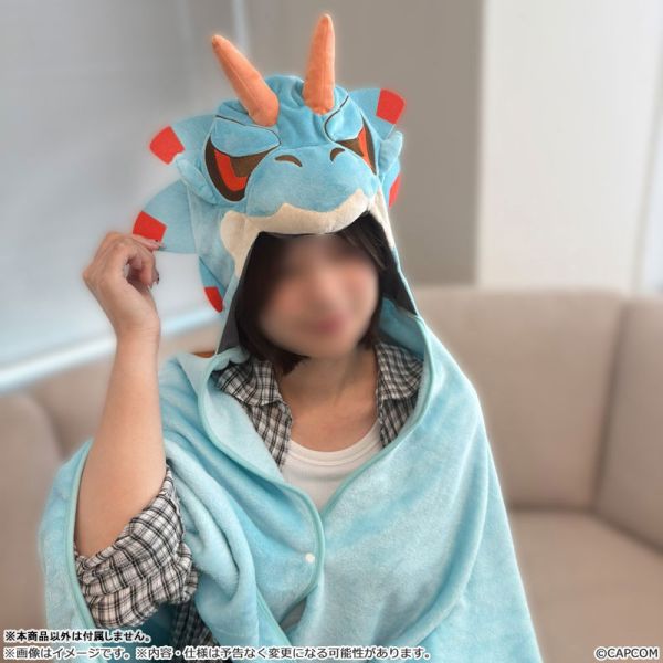 預購26年3月 CAPCOM 魔物獵人 荒野 魔物變裝斗篷 蓬鬆居家斗篷 海龍 