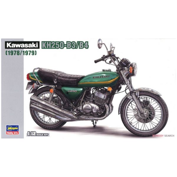 長谷川 HASEGAWA 1/12 機車模型 BK-8 21508 川崎 KH250-B3/B4 組裝模型 