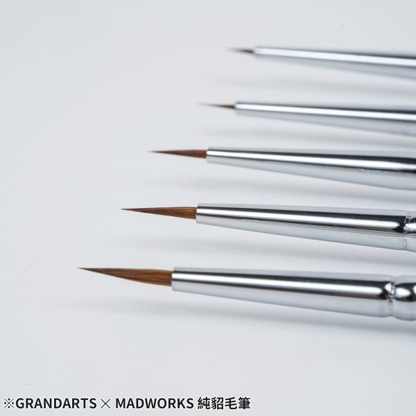 預購10月 GRANDARTS×MADWORKS GM-01 貂毛畫筆5支套組 