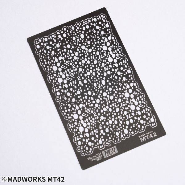 MADWORKS MT-42 特殊塗裝用質感遮噴板2-氣泡特效遮噴版 