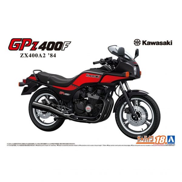 青島社 1/12 機車模型 機車#10 川崎 ZX400A2 GPz400F '84 組裝模型 