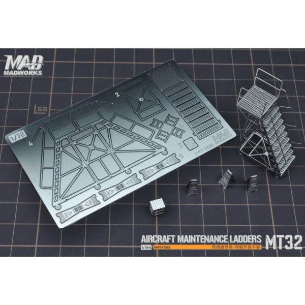 MADWORKS MT-32 1/100維修登高梯 樣式1 蝕刻片 