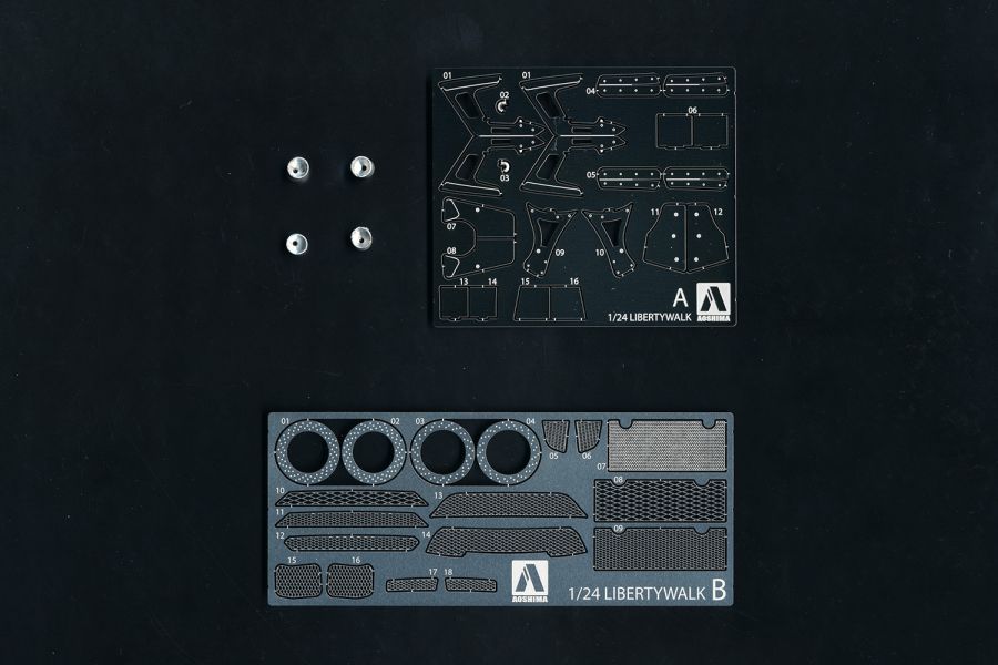 AOSHIMA 青島 1/24 自由步行 R35 GT-R 通用改造零件 