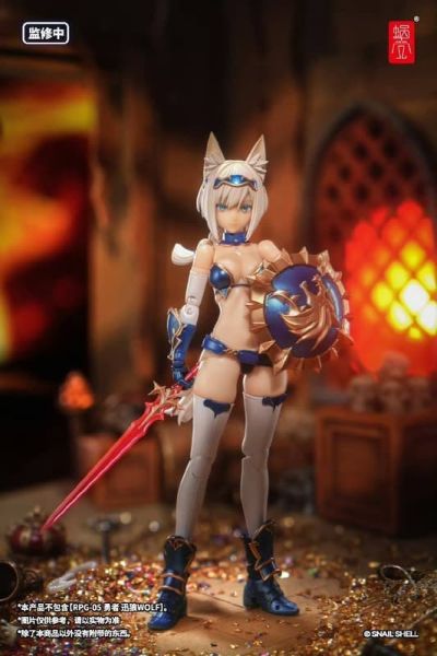 預購Q3 蝸之殼 蝸的異世界冒險 RPG-05 勇者 迅狼 狼妹 武裝配件包 不含人物本體 