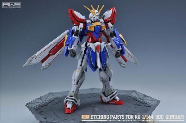鋼魂 AW S042 RG 1/144 神鋼彈 神威鋼彈 GOD GUNDAM 蝕刻片水貼 