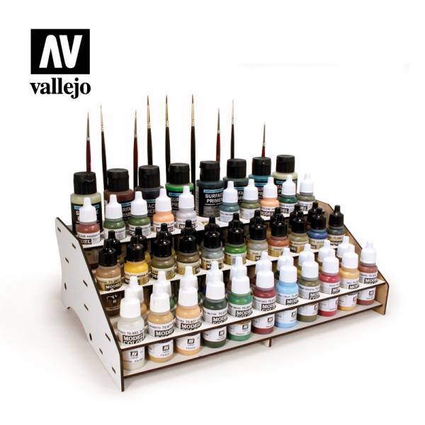 西班牙 Vallejo AV水性漆 26007 顏料放置架長型 漆架<需組裝> 