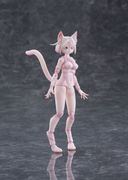 預購26年2月 青島 KEMOPLA 獸普拉 1/12 No.KP-01R 鑽石眼貓 獸娘 組裝模型 