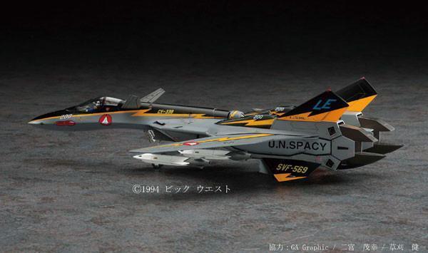 長谷川 超時空要塞 1/72 VF-19A SVF-569 Lightnings w高機動性飛彈 