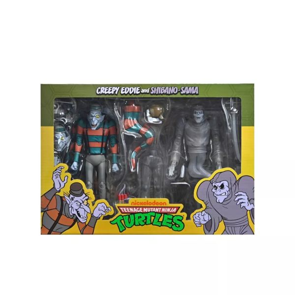 預購10月 NECA 忍者龜 Creepy Eddie & Shibano-Sama 7吋 可動 2入套組 