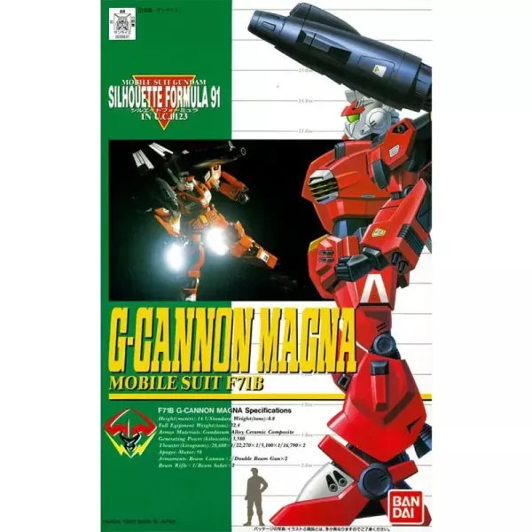 萬代 BANDAI 1/100 鋼彈F91 G加農重火力型 組裝模型 