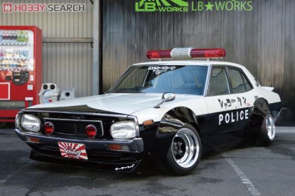 青島社 AOSHIMA 1/24  Liberty Walk NO.07 LB Works 日產4DR 警車 組裝模型 