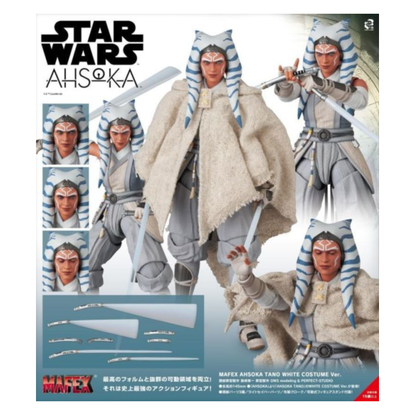 預購27年3月 MAFEX 星際大戰 曼達洛人 亞蘇卡・譚諾 白色服裝Ver. 