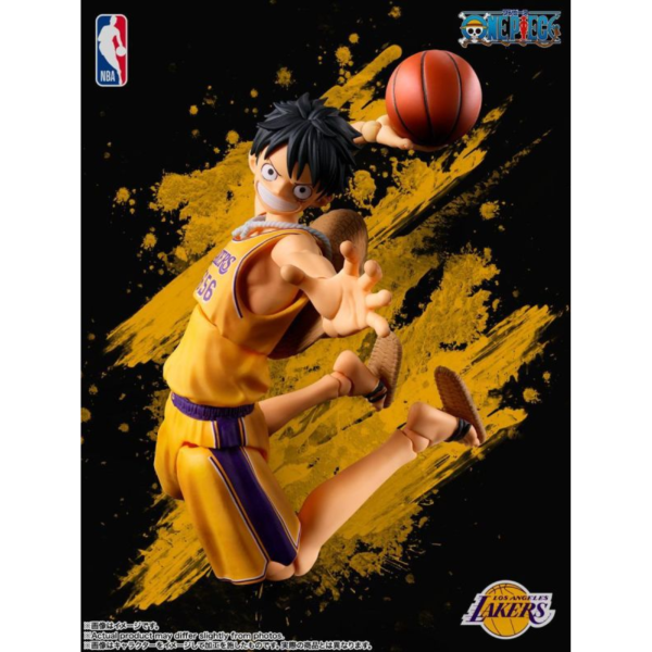 預購10月 萬代 S.H.F 航海王 ONE PIECE×NBA 魯夫 -LAKERS ver.- 