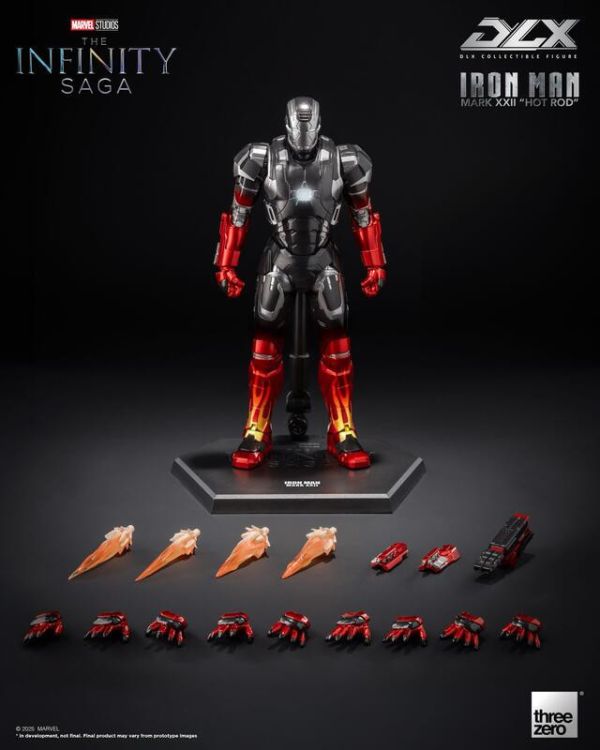 預購26年1-3月 threezero DLX 復仇者聯盟 鋼鐵人 Mark 22 MK22 火柱 熱棒 