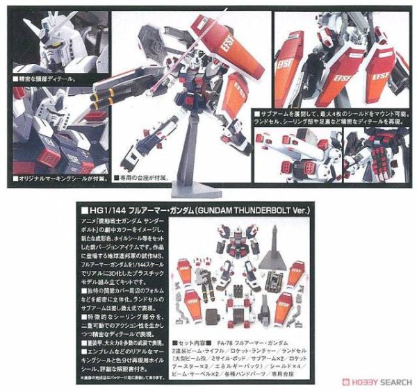 萬代 BANDAI 1/144 鋼彈模型 HGTB #07 全裝甲鋼彈 雷霆宙域 組裝模型 