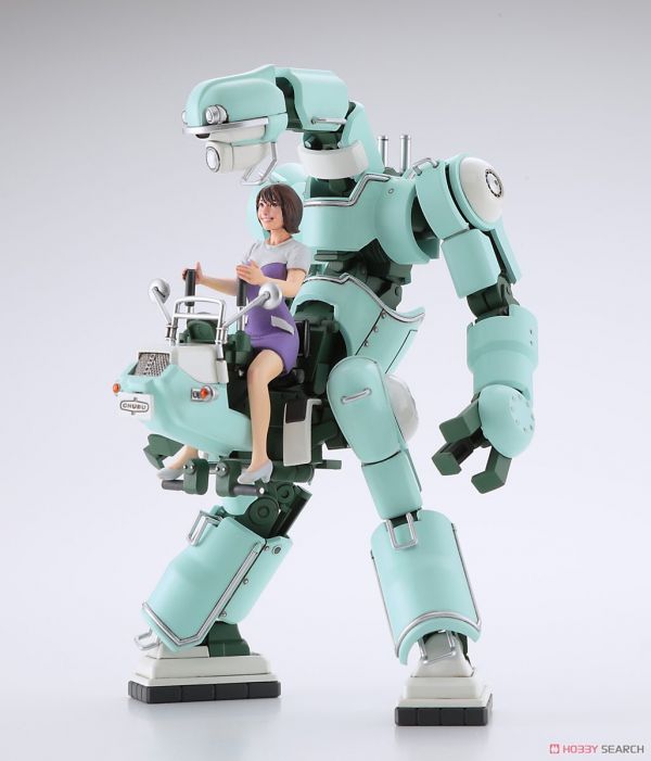 長谷川 HASEGAWA 1/35 Mechatro Chubu1號 No.1 淺綠&綠色 組裝模型 