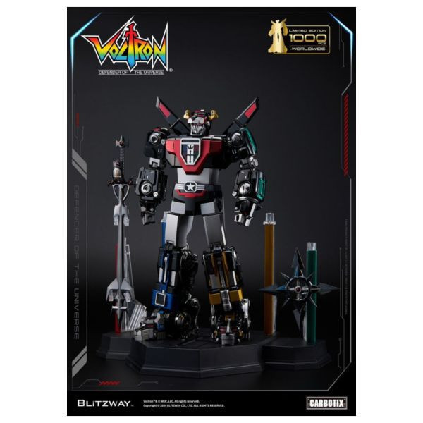 Blitzway CARBOTIX系列 黑色限量版 百獸王Voltron 戰神金剛 本體+地台 