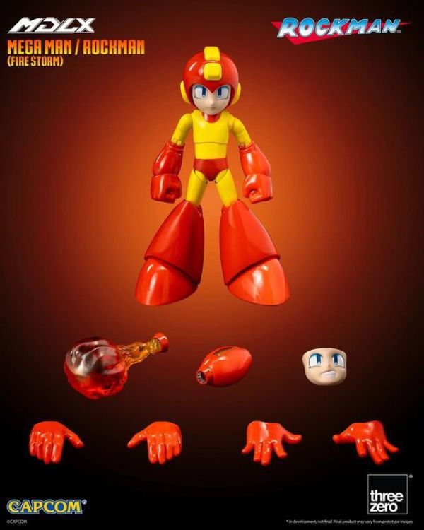 threezero MDLX 洛克人 火焰風暴 可動完成品 