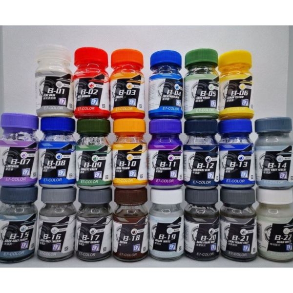 E7-COLOR B系列 基礎色 硝基漆 20ml 