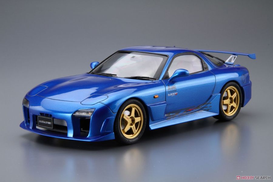 青島社 AOSHIMA 1/24 汽車模型 改裝車 No.27 馬自達 Mazdaspeed FD3S RX-7 A-SPEC GT-C  組裝模型 AOSHIMA 1/24 閃電霹靂車 阿斯拉 AKF-0/G LIFTING TURN模式