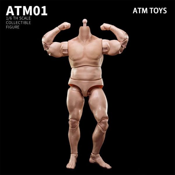 預購7-9月 ATM TOYS 1/6 ATM01 升級版 強壯版男性兵人素體 