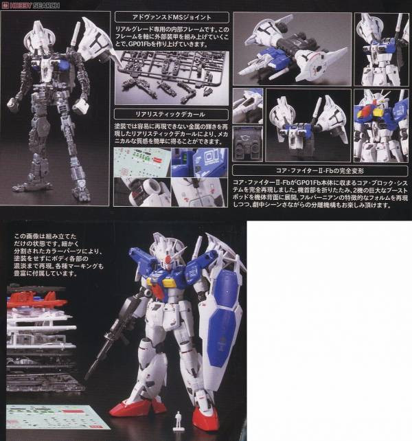 萬代 BANDAI 1/144 RG-13 GP01FB 鋼彈試作一號機宇宙推進器 組裝模型 