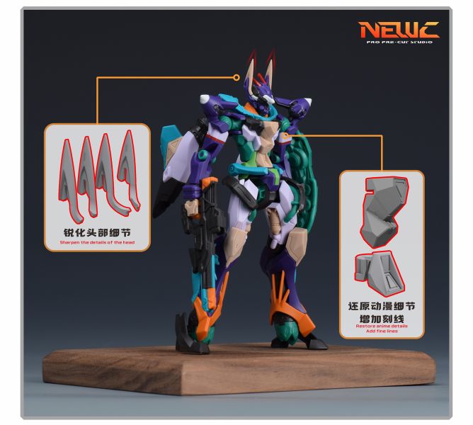 預購11月 新月 HG 1/144 GFred 造型手4對+細節改件 