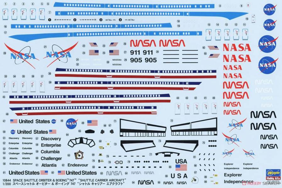 長谷川 Hasegawa 1/200 太空梭軌道器&波音747 Farewell 