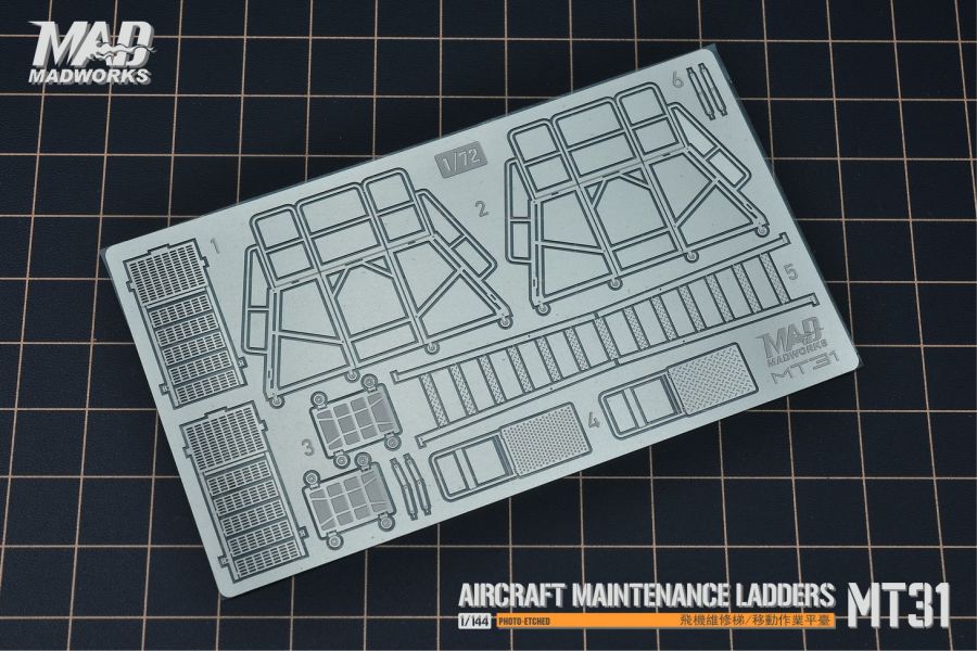 MADWORKS MT-31 1/144維修登高梯 樣式1 蝕刻片 