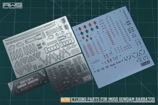 鋼魂 AW9 S58 MASTER GRADE SD MGSD 獵魔鋼彈 改造蝕刻片 附水貼 
