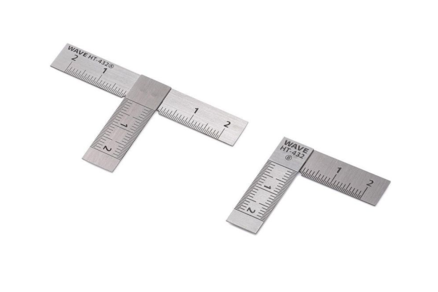 Wave HT432 HG 不鏽鋼T型尺（短款）2件裝 90度 