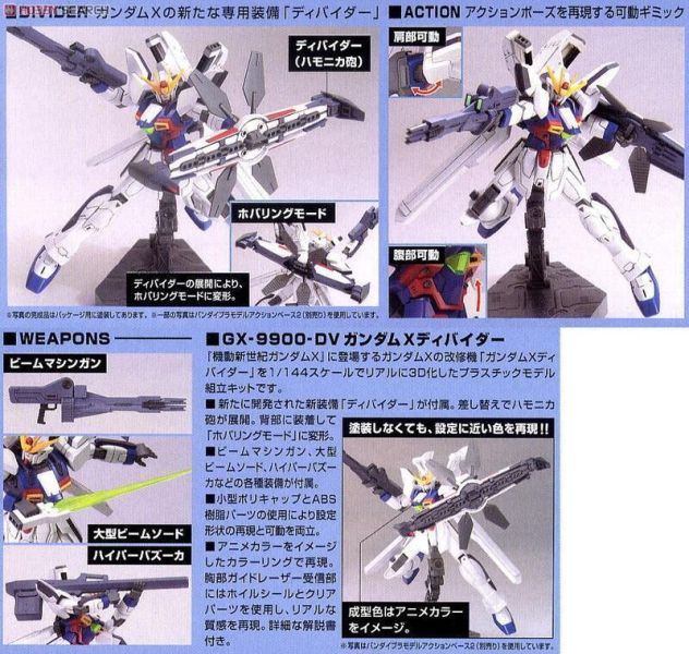 萬代 HGUC 1/144 #118 鋼彈X X-DIVIDER X鋼彈 DV型 