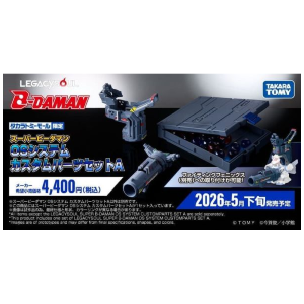 預購26年5月 TAKARATOMY LEGACYSOUL 爆球連發!! 彈珠超人 OS配件包 套組A 