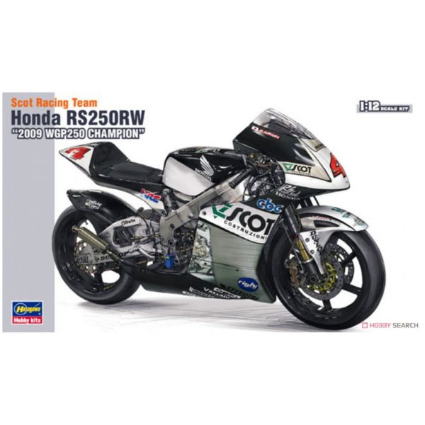 長谷川 HASEGAWA 1/12 機車模型 21501 BK-1 史考特團隊 本田 RS250RW 2009 WGP 冠軍車 組裝模型 