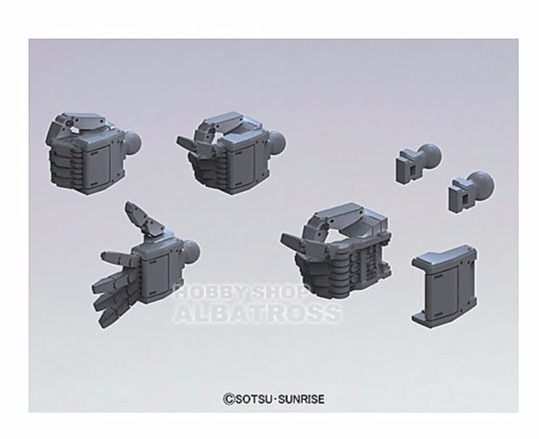 萬代 BANDAI 1/144 MS HAND 01 聯邦系MS造型手配件 