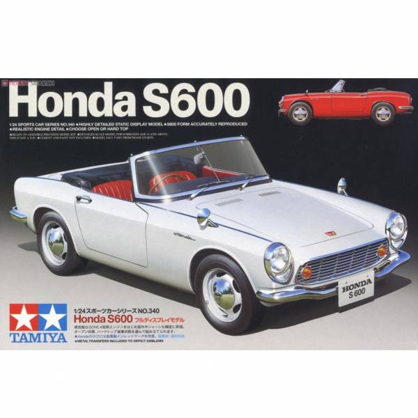 田宮 TAMIYA 1/24 汽車模型 #24340 HONDA S600 組裝模型 