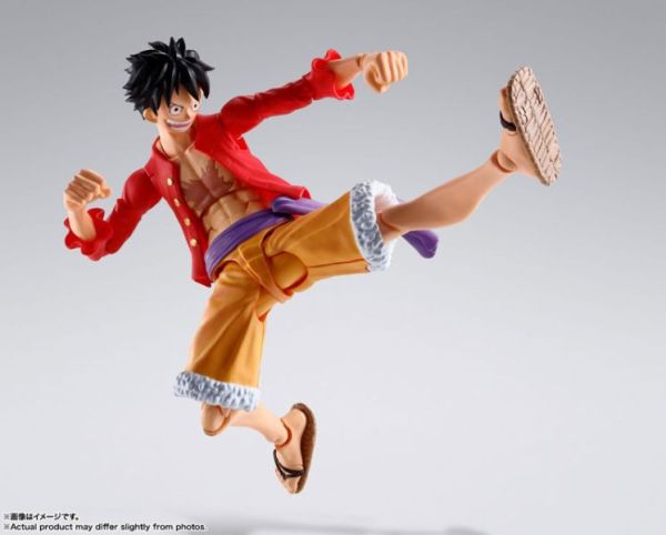 預購25年1月 萬代 代理版 SHF S.H.F 航海王 蒙其‧D‧魯夫-鬼島討伐-(再販) 