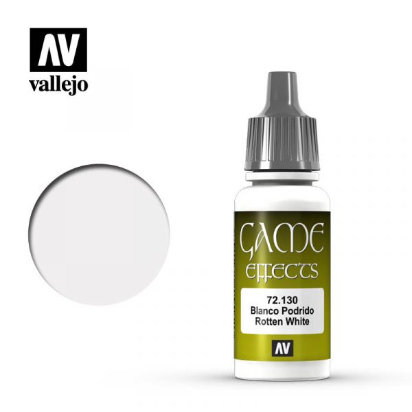 Acrylicos Vallejo -107 - 72130 - 遊戲色彩 Game Color - 腐爛白色（效果漆） Rotten White - 17 ml. 