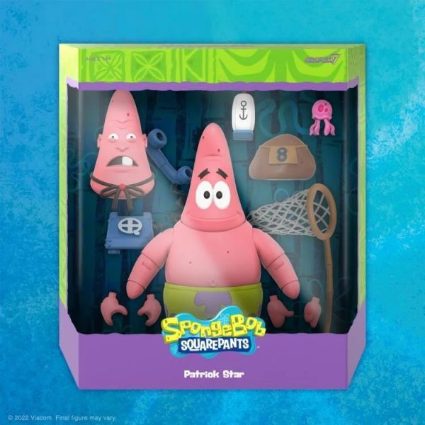 Super 7 海綿寶寶 Patrick 7吋 可動 盒裝 派大星 