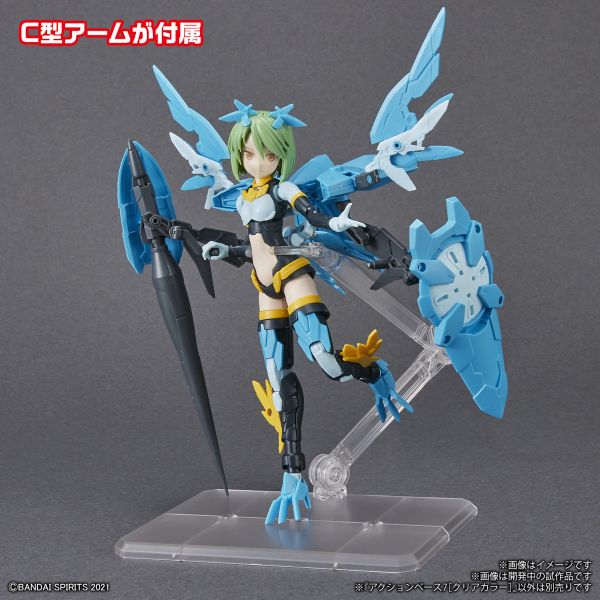 萬代 ACTION BASE 7 可動展示架7 透明色 