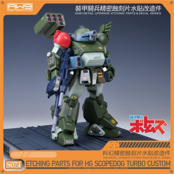 MADWORKS S74 HG 裝甲騎兵 夜盜犬/眼鏡鬥犬 渦輪特裝型 蝕刻片附水貼 