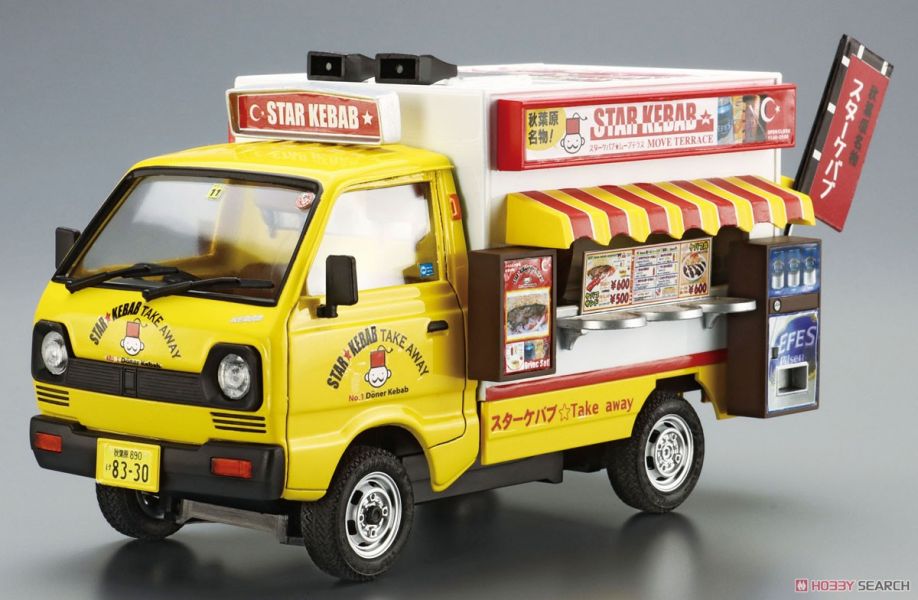 青島社 AOSHIMA 1/24 移動攤販#6 Star Kebab車 組裝模型 