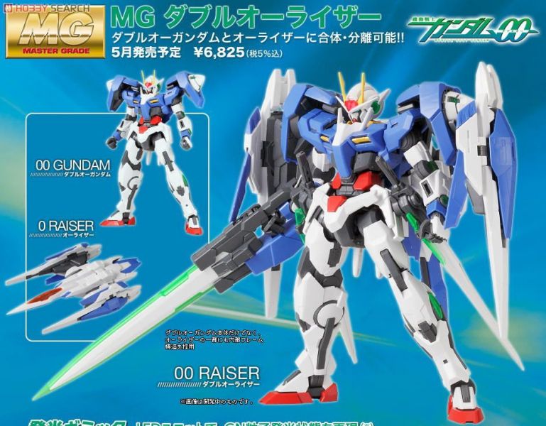 萬代 BANDAI 1/100 鋼彈模型 MG OO強化模組 OO RAISER 組裝模型 