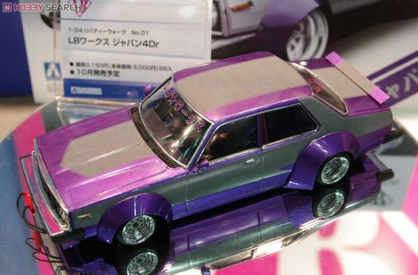 青島社 AOSHIMA  1/24 汽車模型 LB-Works NO.01  SKYLINE JAPAN 4DR 組裝模型 