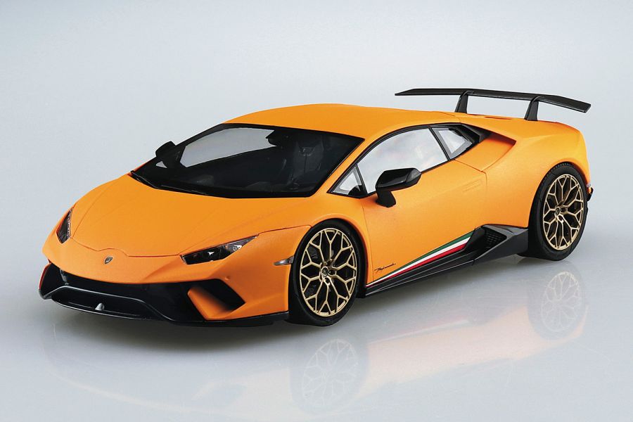 青島 AOSHIMA 1/24 #13 藍寶堅尼 Huracán Performante 組裝模型 