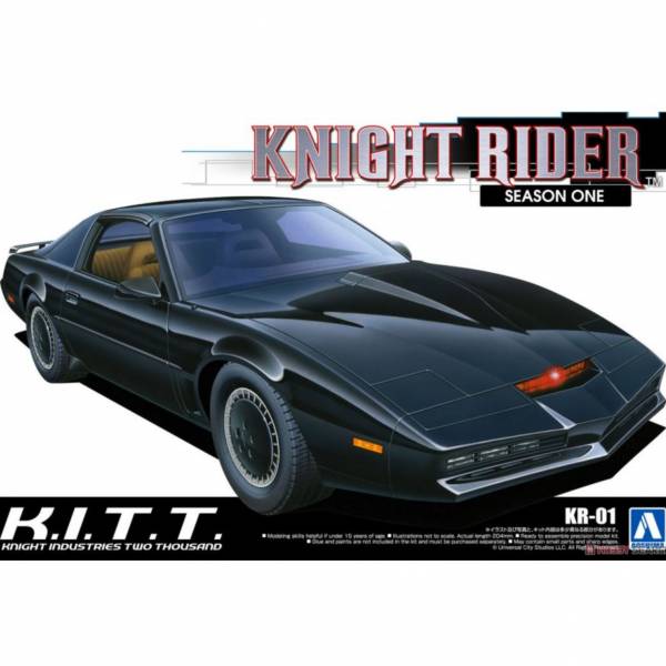 青島社 AOSHIMA 1/24 霹靂遊俠 KR-01 Knight Rider Knight2000 K.I.T.T. 第一季 組裝模型 AOSHIMA 1/24 霹靂遊俠 李麥克 夥計 2000 K.I.T.T. 第四季