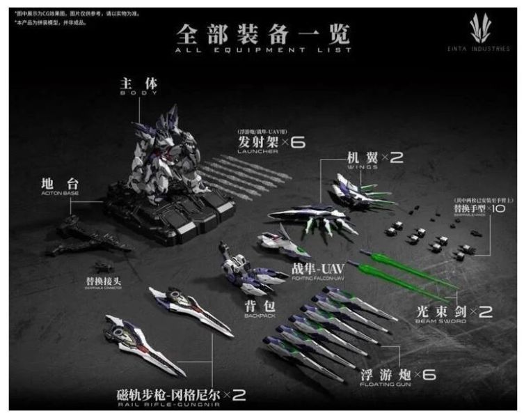 現貨 愛因塔 EINTA 天幕 Sky Defender 合金骨架 組裝模型 27cm 